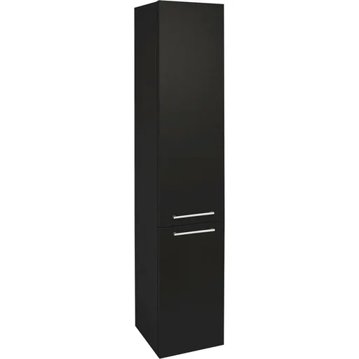 "Shallow bath tall cabinet left/right black fsc image"