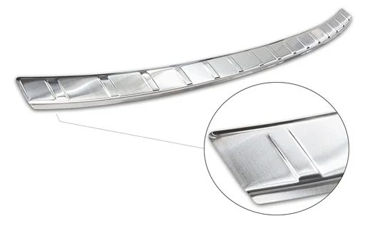 "Stainless steel loading sill protector, VW ID.3 Hatchback 5 D, 2019> OEM quality, brushed, deburred edge image"