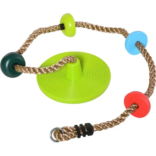 "Climbing rope for children gold, red, blue, green image"