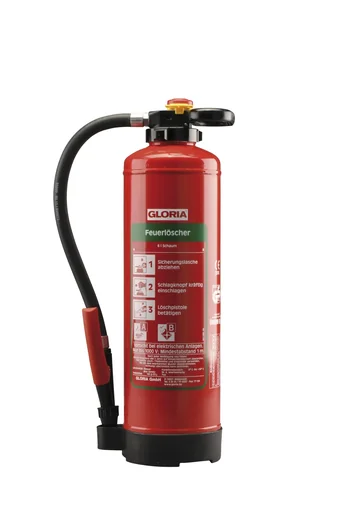 "Fire extinguisher SK 6 Pro, 6 litre foam extinguisher, 21A, 233B, push button image"