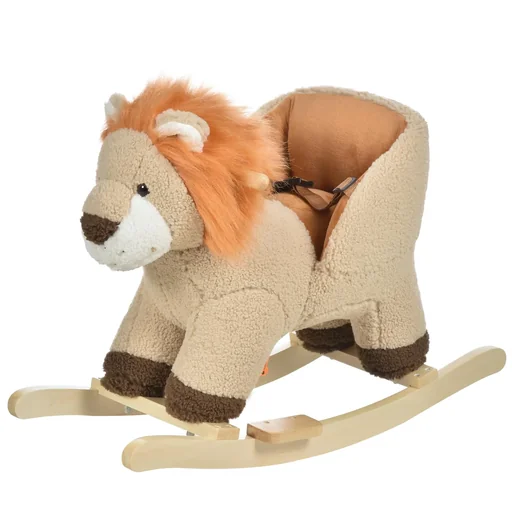 "Children's rocking horse as a lion image"