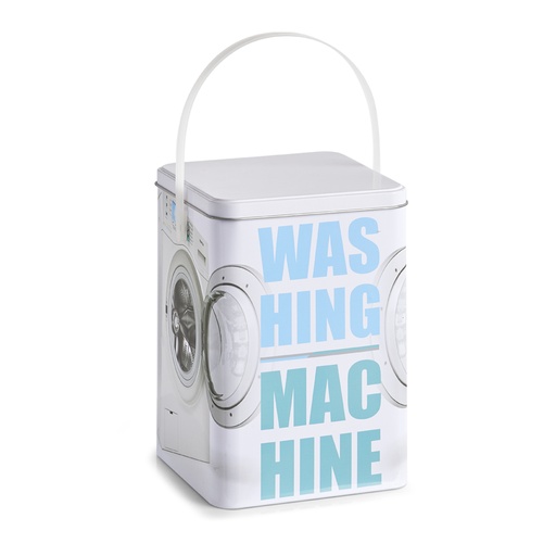 "Washing powder box "Washing machine", metal image"