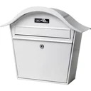 Holiday White Mailbox