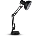 VT-7512 Desk lamp - Table lamp with adjustable arm - black - E27