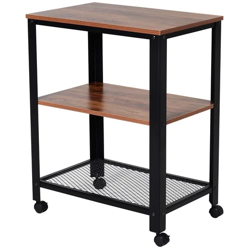 "Serving trolley with 3 shelves image"