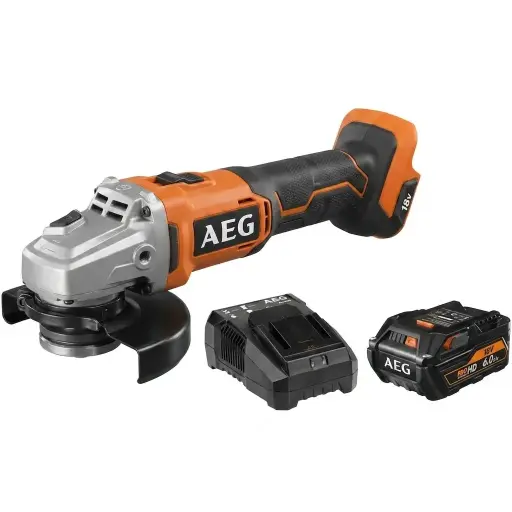 "BEWS 18-125 BLPX accuhaakse slijper 125 mm (6.0 Ah HD-accu + AL18G-lader) image"