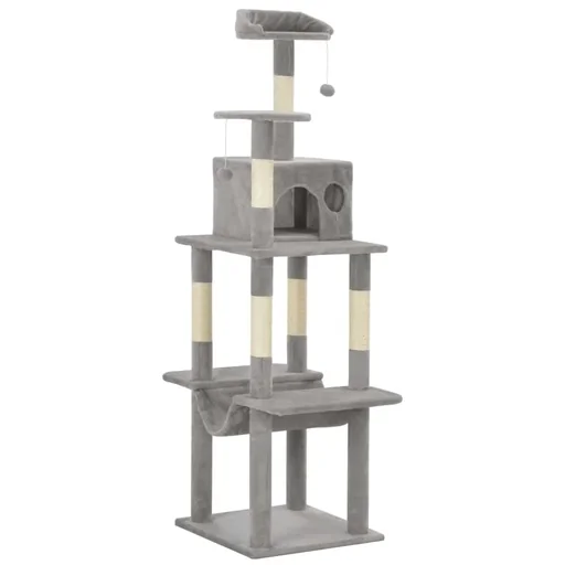 "Cat scratching post with sisal scratchers image"