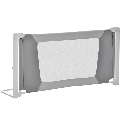 "Bed rail children's bed rail with L-shaped support legs crib railing 18 months to 5 years children's gate fence furniture gray image"