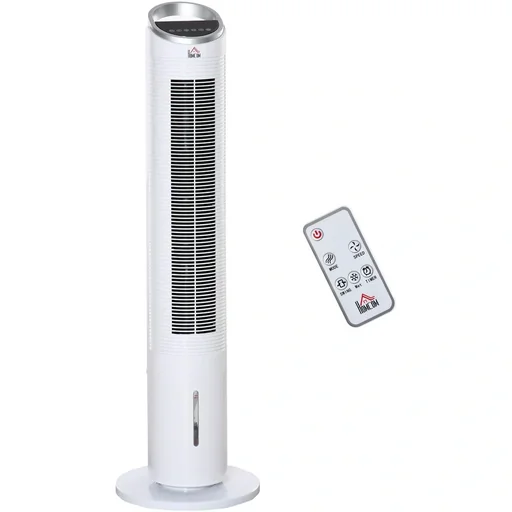 "Air cooler with water cooling remote control tower fan pedestal fan with humidification air conditioner 8h timer use image"