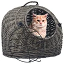 Cat transport cart 45x35x35 cm natural