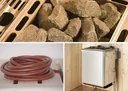 Sauna heater set 9 - 9.0 kW compact with heater connection cable