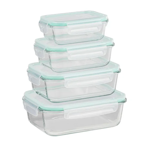 "Storage jars, glass, set of 4 image"
