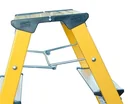 Aluminum double folding step, blue, 2x2 steps for safety in the home