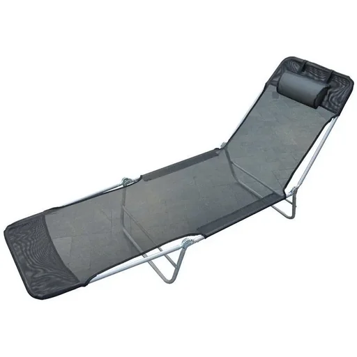 "Sun lounger, bath lounger, two-legged lounger, black image"