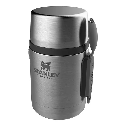 "Adventure Food Jar, 532 ml, 18/8 stainless steel, vacuum insulation, eating utensils, small parts compartment image"