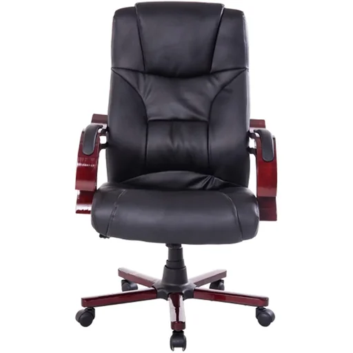 "Office chair executive chair imitation leather black image"
