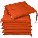 Seat cushions - 6 pieces - Orange