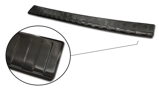 "Stainless steel loading sill protector, Mercedes GLS II X167 graphite/black, original equipment manufacturer quality, brushed image"