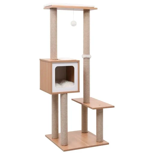 "Cat scratching post with sisal scratching mat 1 image"