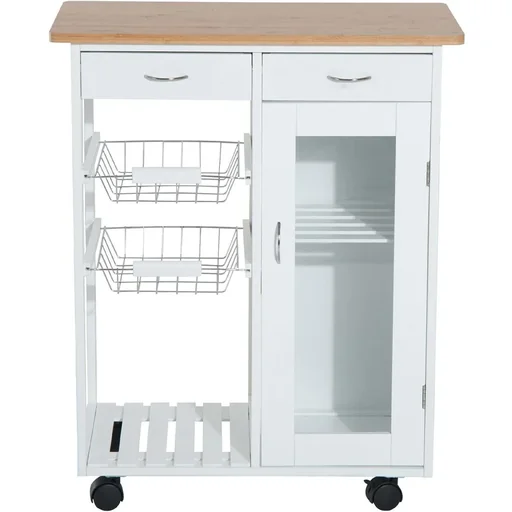 "Kitchen trolley serving trolley kitchen shelf side trolley pine white image"
