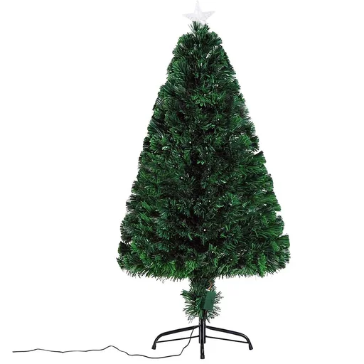 "Christmas tree fir tree 130 LEDs star green H120cm image"