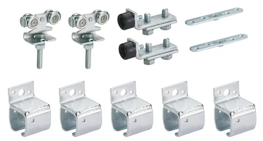 "Sliding gate fitting type 10 for 1.50 m sliding gate for wall mounting image"