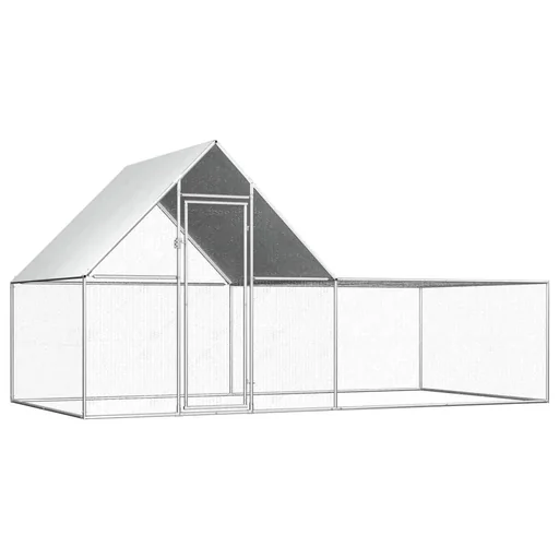 "Chicken coop 4x2x2 m made of galvanized steel image"