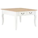 Coffee table 80x80x50 cm wood white