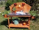 Gardening table "Helga" with 2 plant boxes