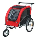 Dog trailer bicycle trailer jogger red-black