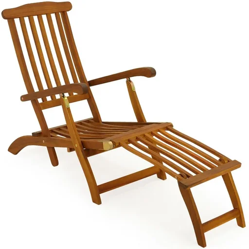 "Queen Mary sun lounger acacia wood image"
