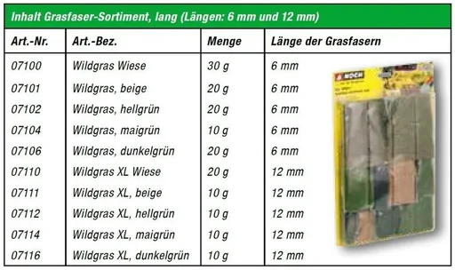 "Grasfaser Assortment, long image"