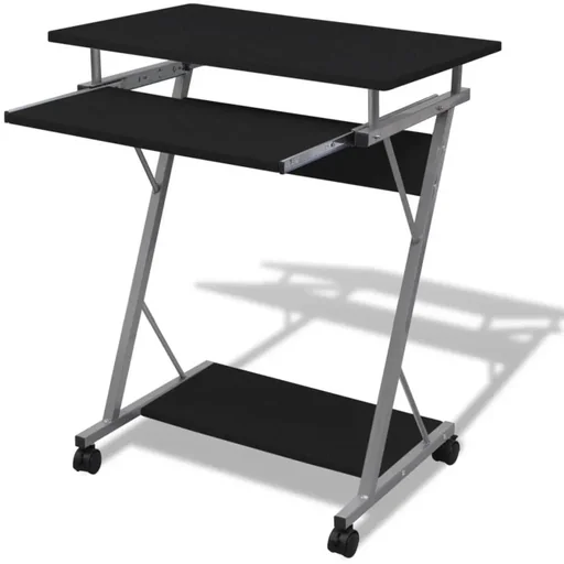 "Student computer desk 60 x 40 x 75 cm (black) image"
