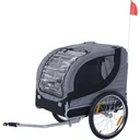 Bicycle trailer for dogs grey