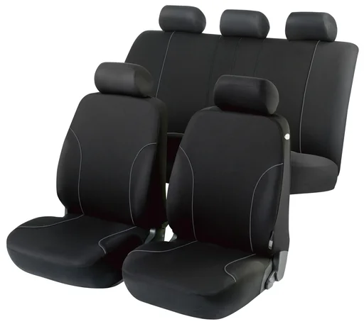 "Car seat covers ZIPP-IT Basic Allessandro grey with zipper system image"