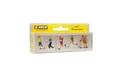 Marathon runners, 5 figures, H0 gauge
