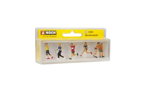"Marathon runners, 5 figures, H0 gauge image"