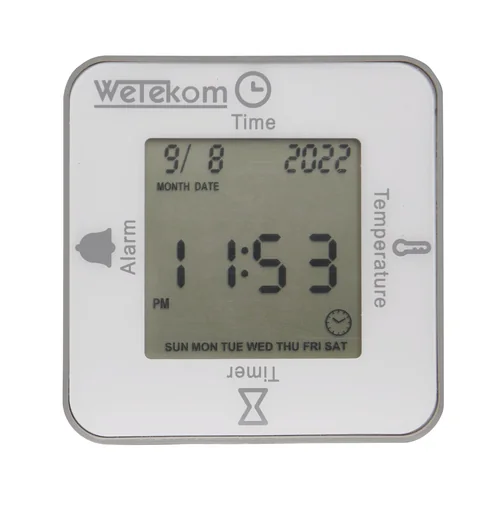"Cube Clock with voucher image"