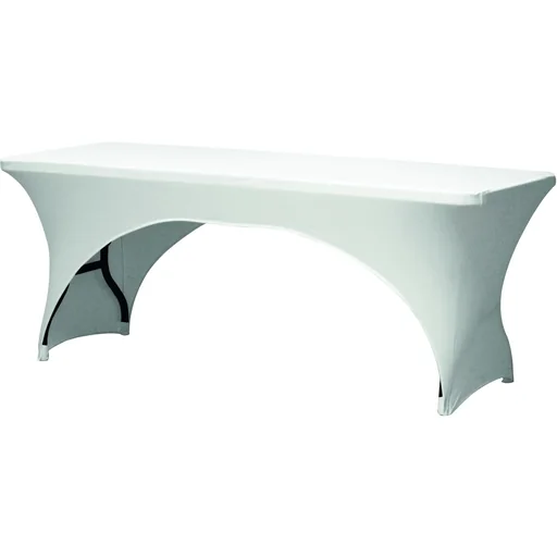 "table cover - stretch - arched - white image"