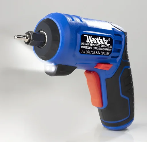 "3.6 Volt battery multi-tool including XXL accessory set in a case image"