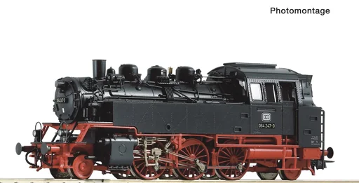"Steam locomotive 064 247 of the Deutsche Bundesbahn, H0, DCC image"