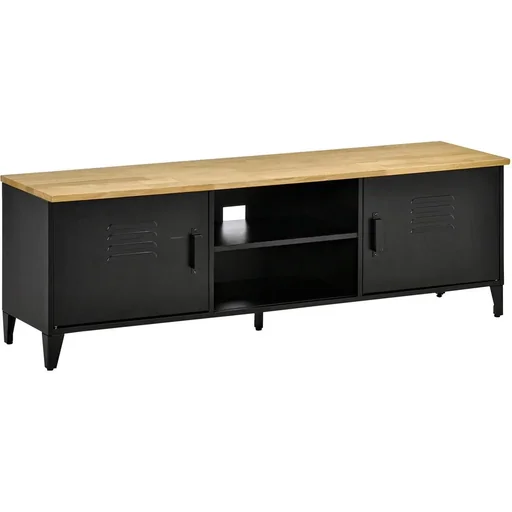 "TV cabinet TV cabinet TV table TV lowboard chest of drawers for TVs smaller than 55" with 2 doors shelf living room Sc image"