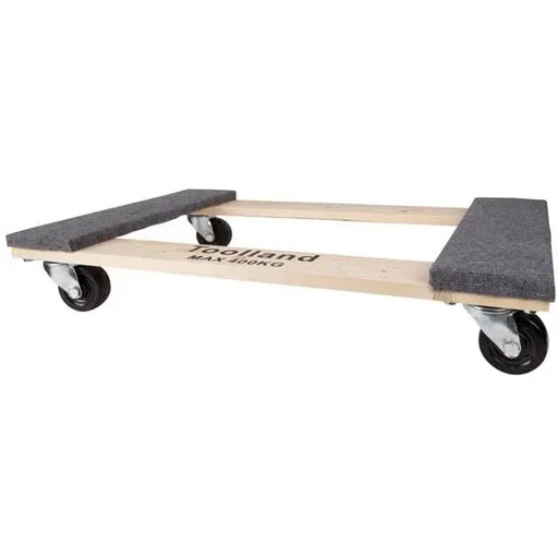 "Transport trolley - rectangular - 750 x 400 mm - max. load capacity 400 kg image"