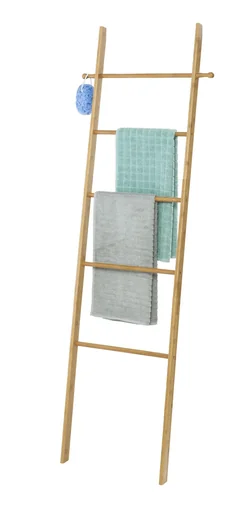 "Bamboo ladder with hook, bathroom series “Bahari” image"