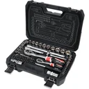 NL Professional socket and bit set - 72 pieces - 1/2" & 1/4"