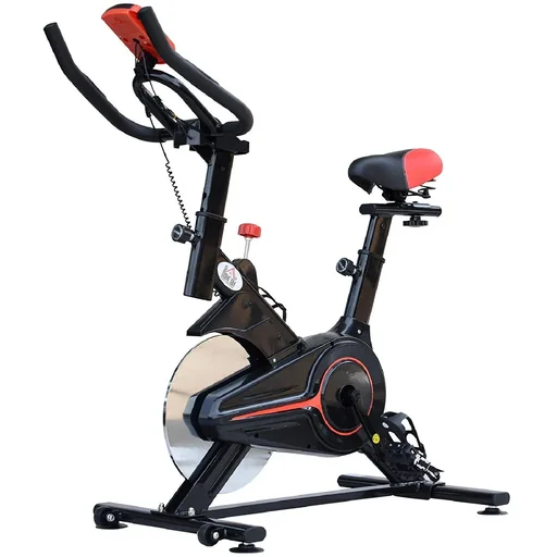 "Fitness bike home gym exercise bike black image"
