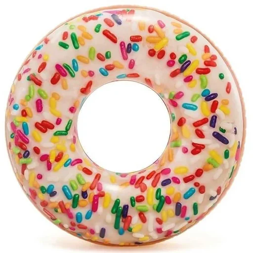 "Inflatable donuts sprayed image"