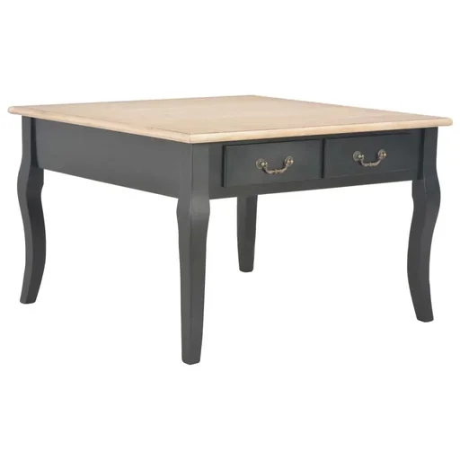 "Coffee table 80x80x50 cm wood black image"