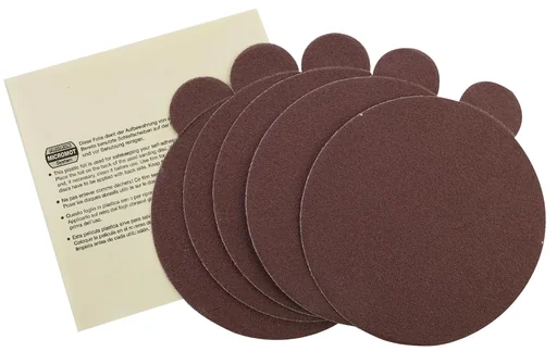 "Electro-corundum grinding wheels for TG 125/E, grain 80, 5 pieces + 1 storage disc image"