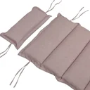Cushion sauna bed - cream sprinkled - 183x56x7 cm
